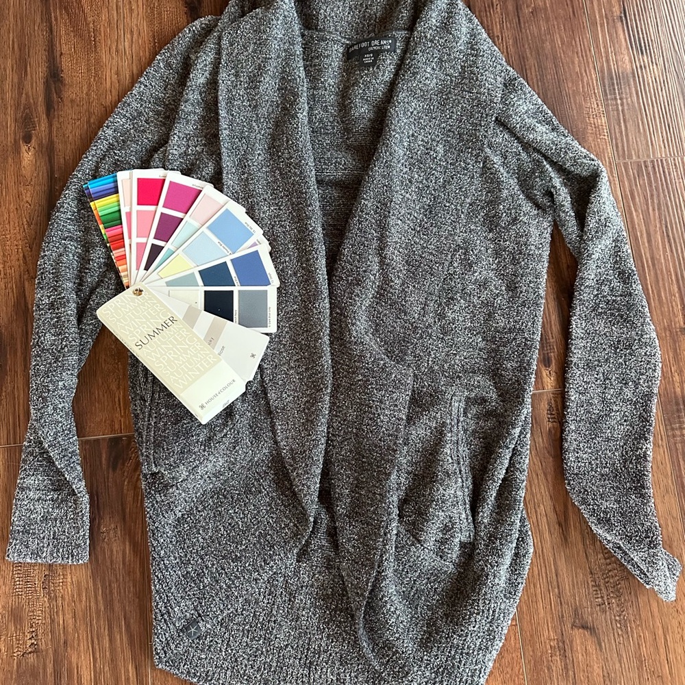 Barefoot Dreams Cozy Open-Front Cardigan Sweater. XS/S